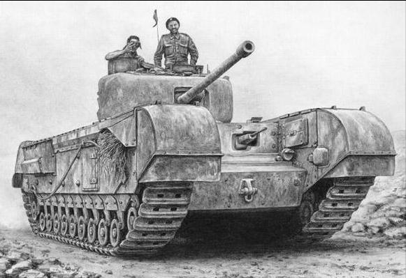 二战时期效能最差的五款坦克,丘吉尔重型坦克有多强