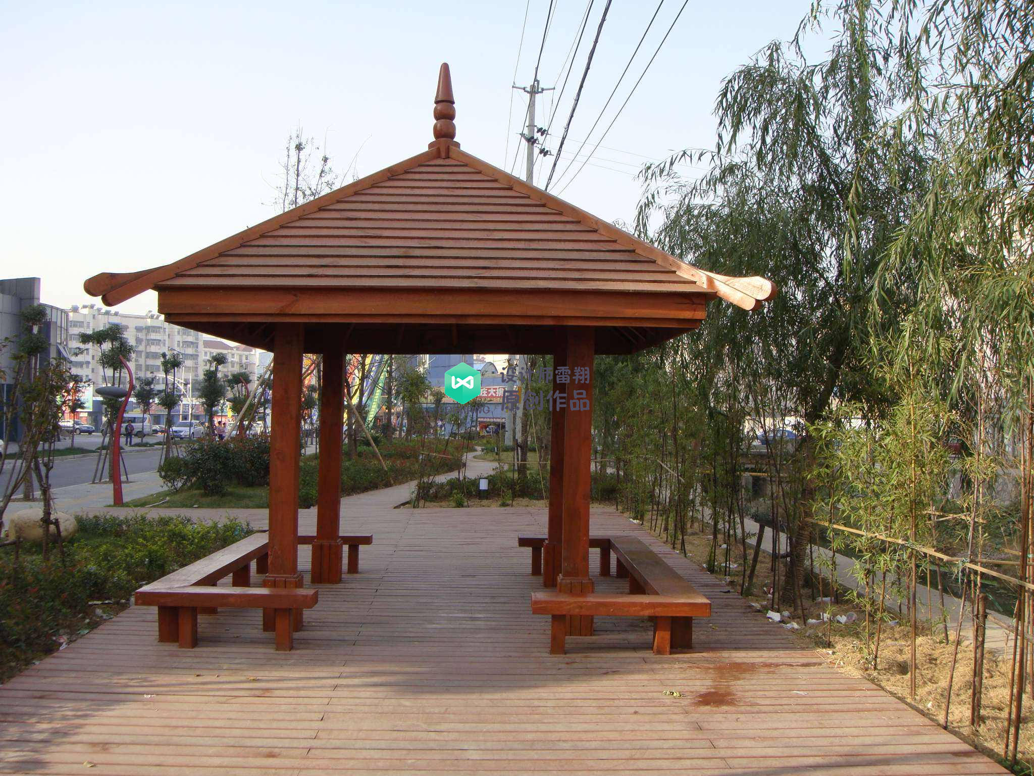 庭院凉亭设计,庭院景观凉亭制作过程