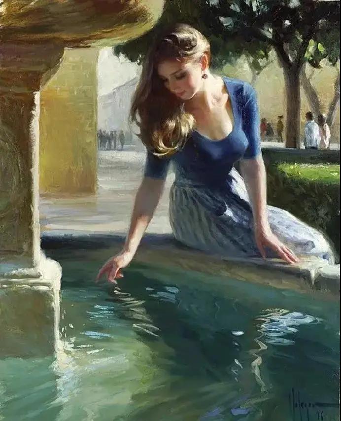 俄罗斯油画艺术人物写真,俄罗斯著名油画笔下的阳光少女