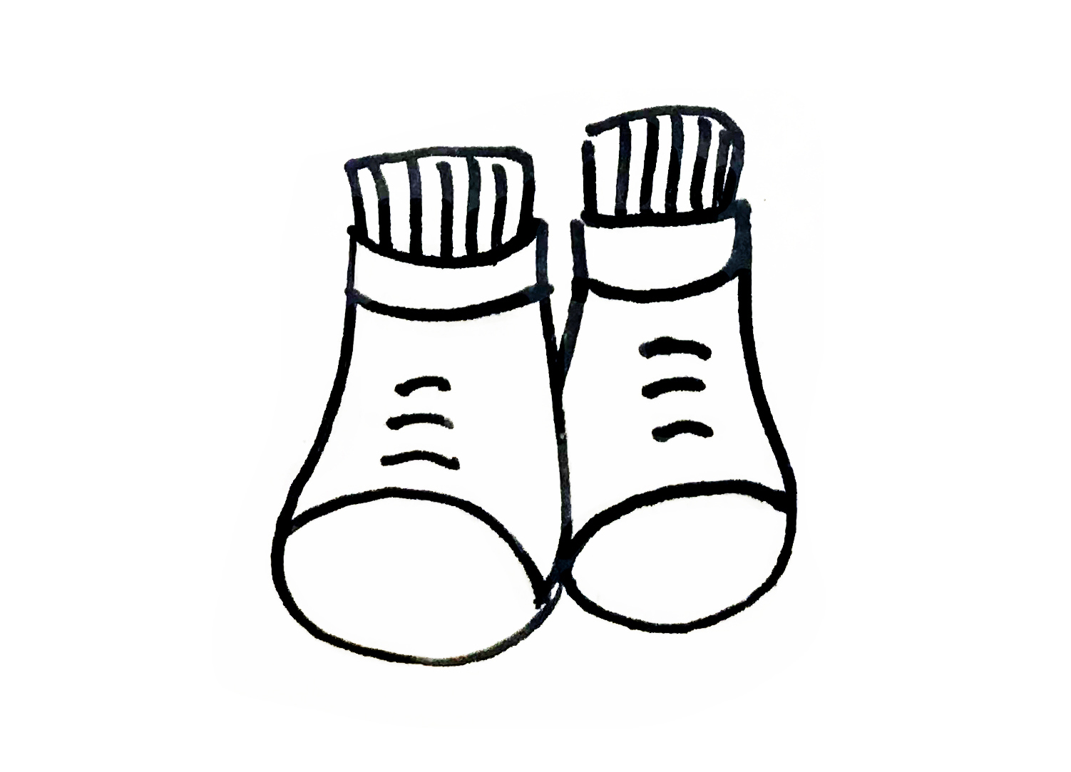 儿童鞋简笔画图片大全,各种各样的鞋简笔画