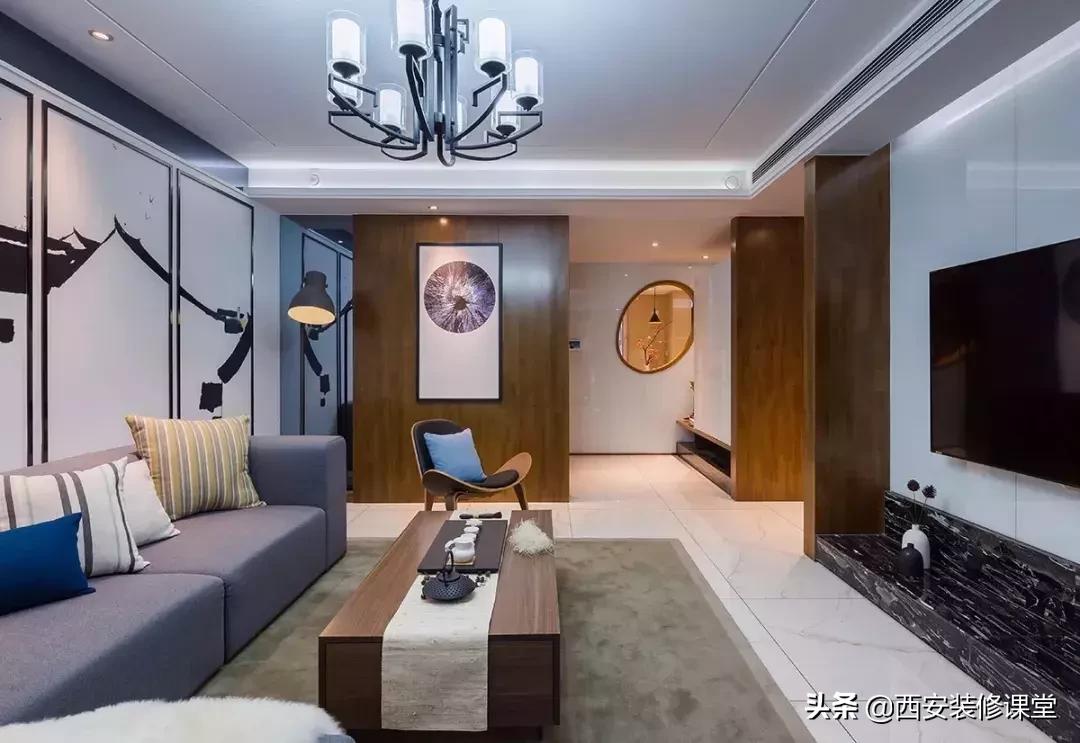 中式客厅30平米,中式客厅家具摆放效果图