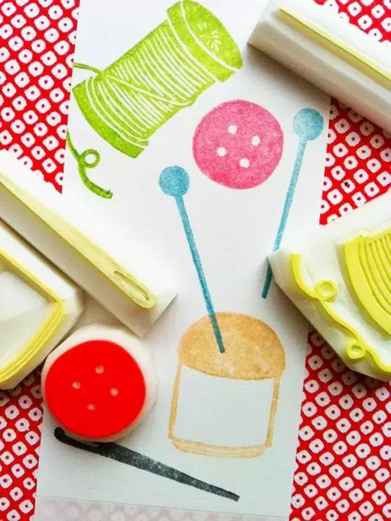 一块钱的可塑橡皮咋做,拿普通橡皮刻印章