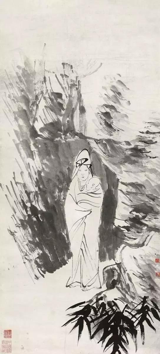 任伯年人物写意画 (任伯年人物白描图)