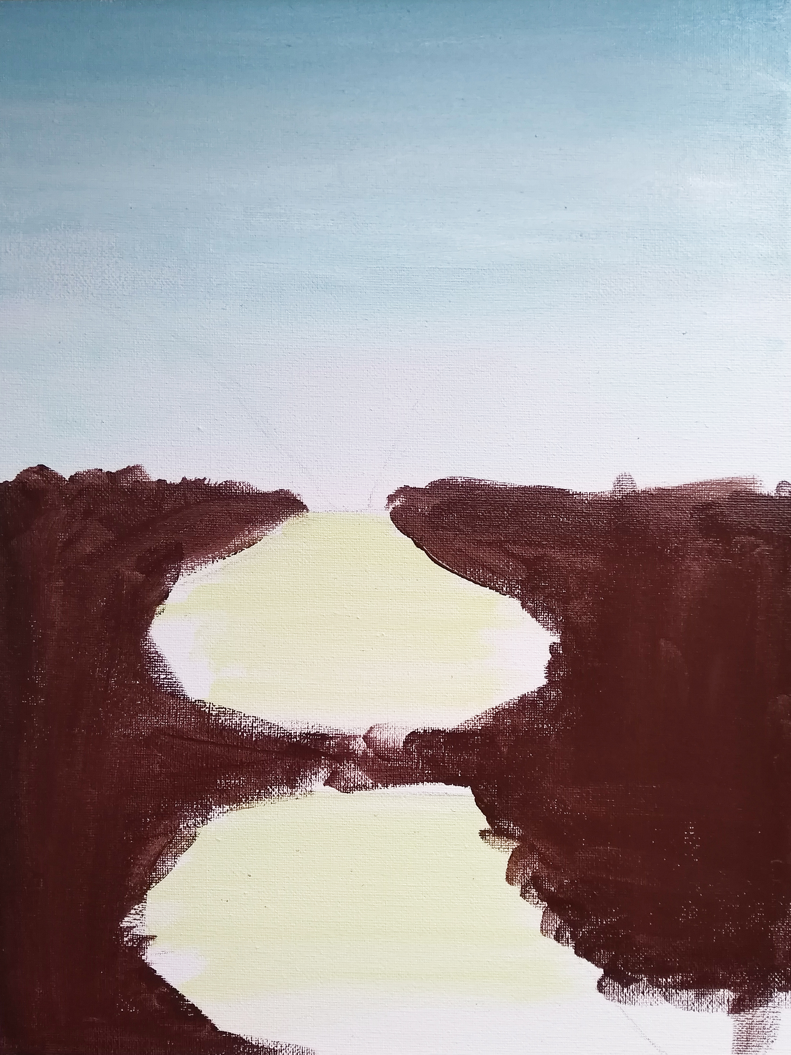 简单丙烯画高级感,丙烯水粉简单装饰画入门