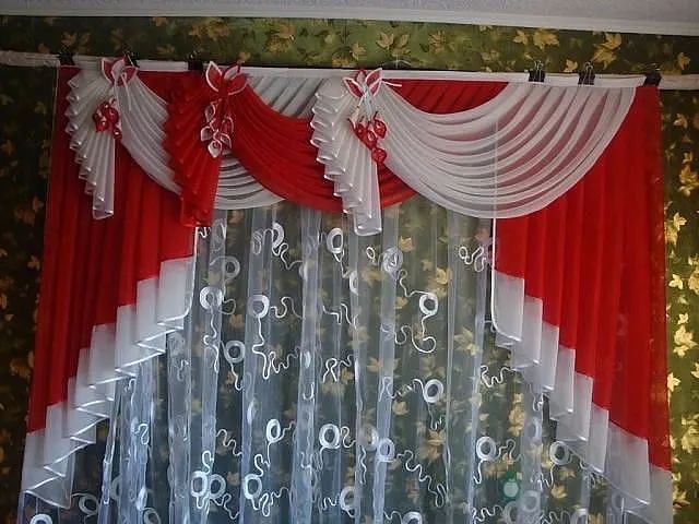 窗帘连体水波帘头制作视频,欧式风格窗帘平板水波帘头