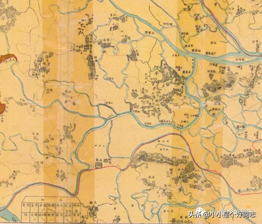 佛山南海之前的旧地图,旧佛山地图