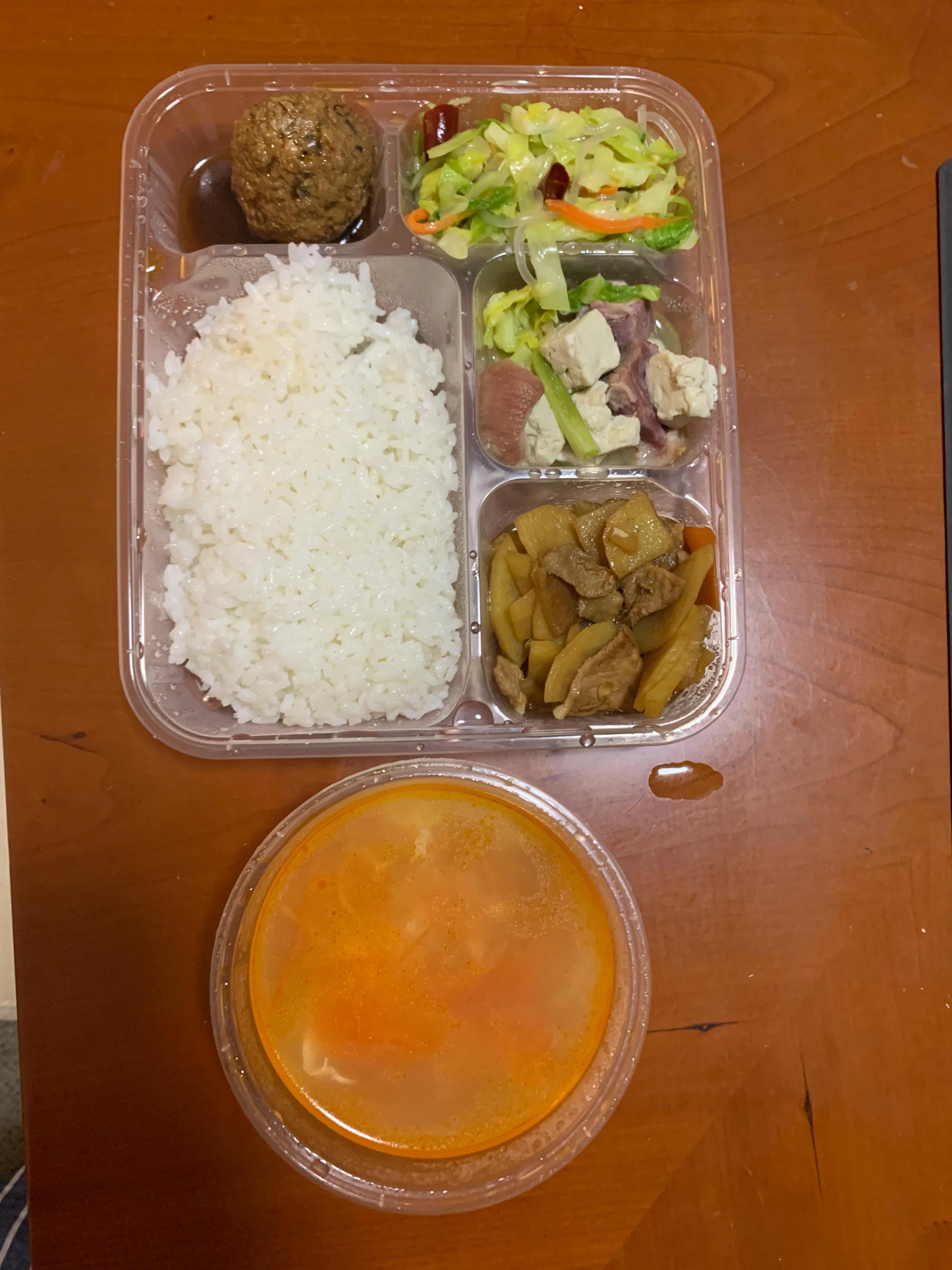 东天取经第六关隔离宾馆餐食