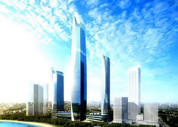 山东第一高楼突破,山东第一高楼即将封顶