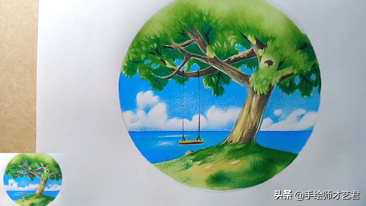 用彩铅画简单好看的风景画教程,彩铅画风景画教程入门简单