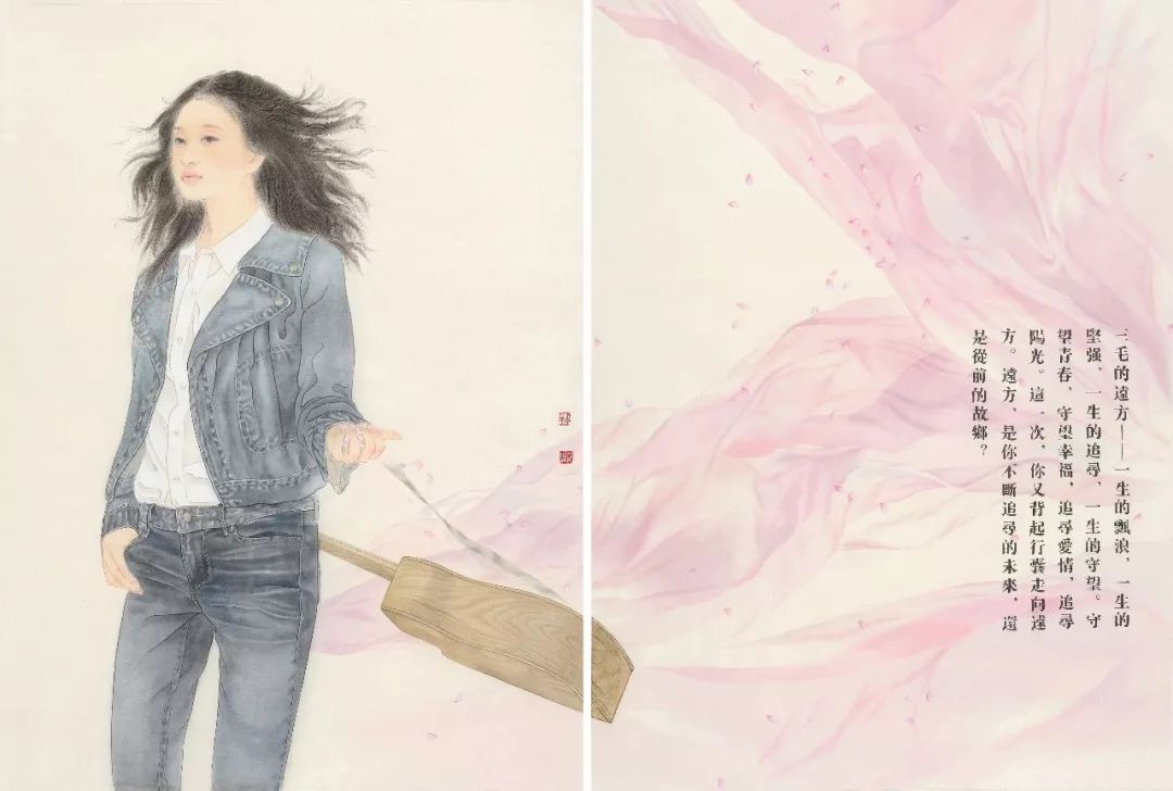 从一岁到七岁画画,从七岁到八岁画的画