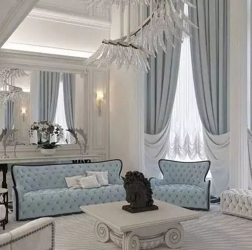 别墅窗帘最新款,100款窗帘效果图