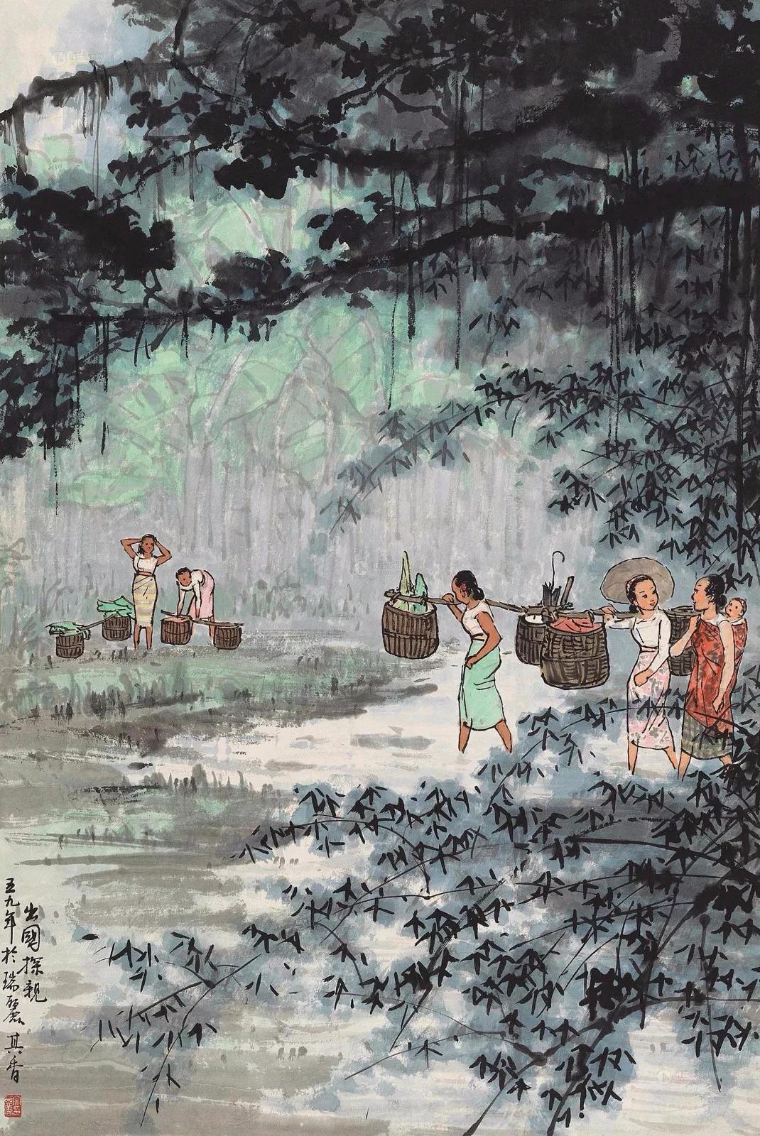 水墨画夜景欣赏,画夜景最好的中国画