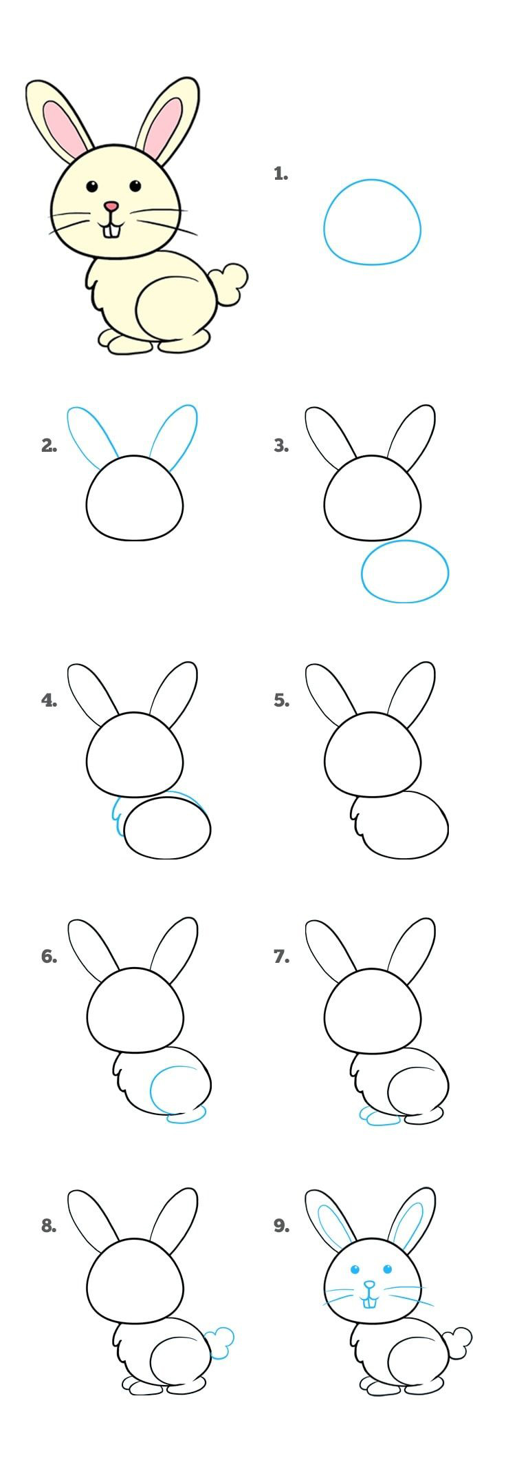 卡通图片动物大全可爱简单萌萌哒,简单画教程可爱小动物