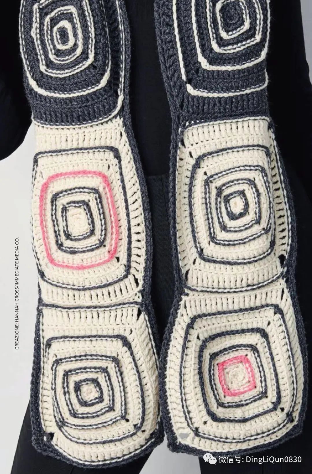 祖母格编织的衣服,针织花朵祖母格