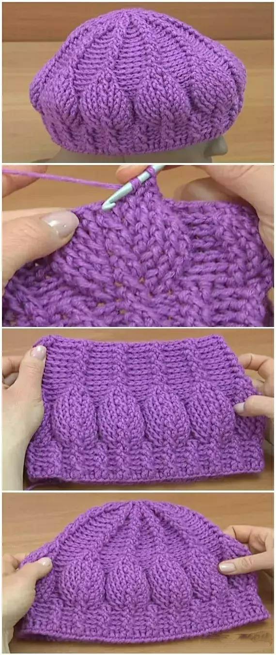 简单又漂亮的毛线帽子教程,可爱又简单的毛线帽子教程