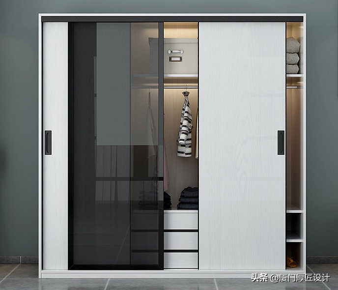 衣柜门做茶色玻璃还是黑灰色好看,衣柜门玻璃的好还是木质的好