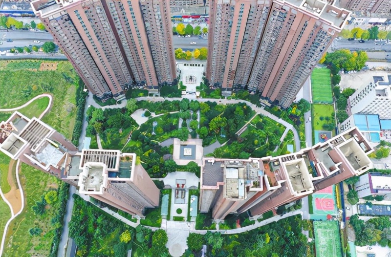 森呼吸园林,郑州北三环园林景观小区