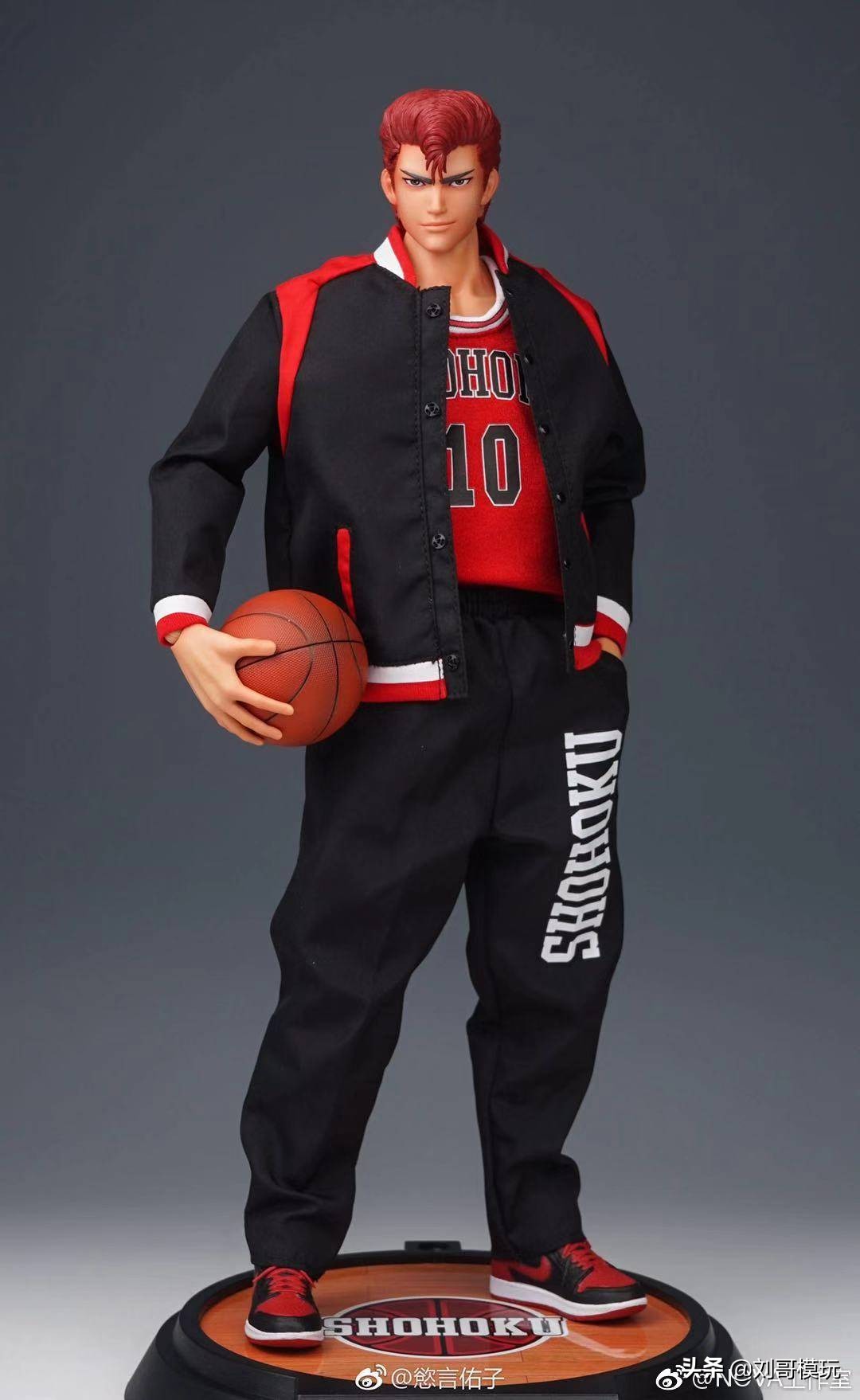 灌篮高手樱木花道可动人偶,灌篮高手樱木花道寸头手办
