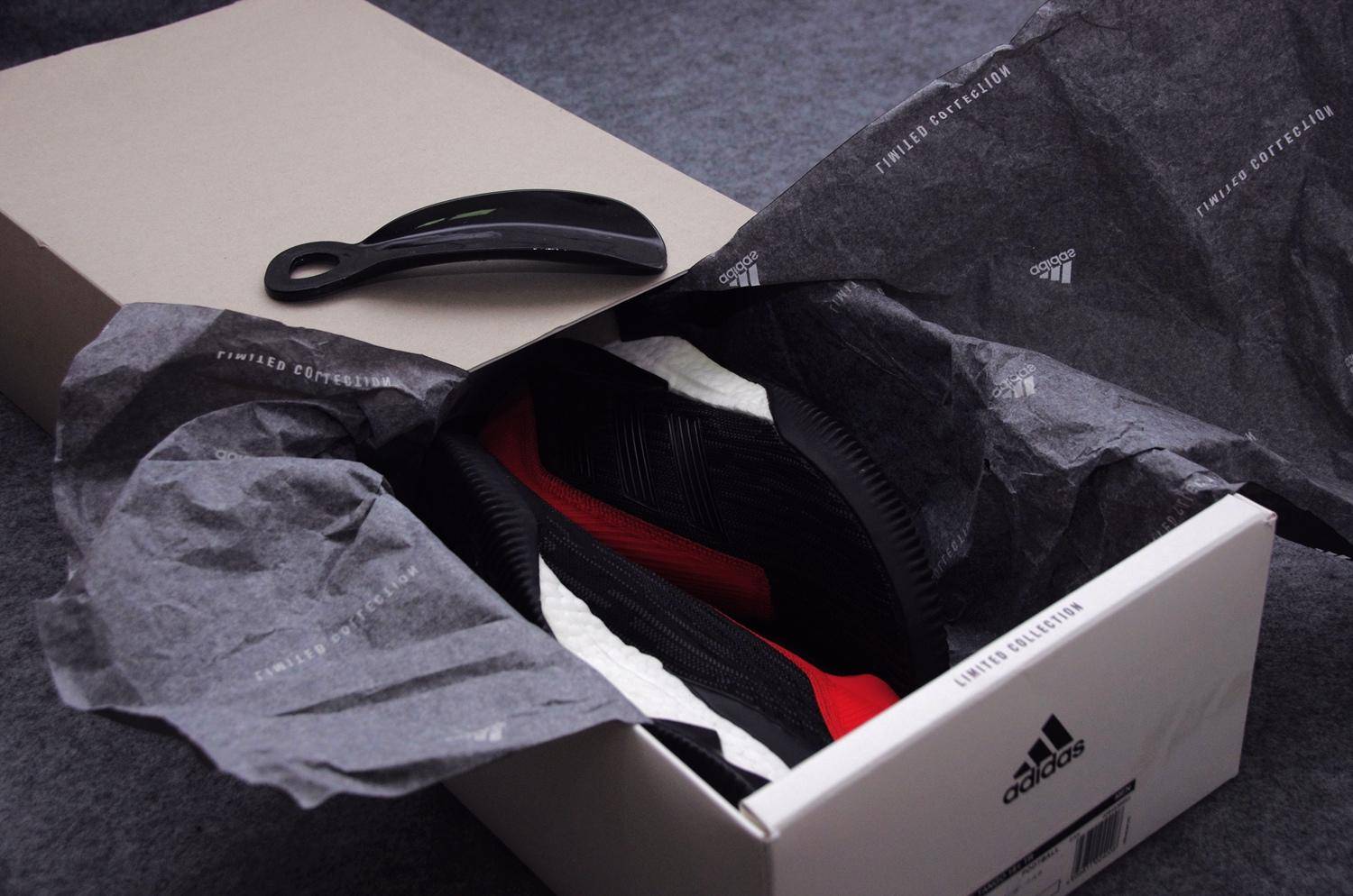 足球鞋predator黑红,predatortango足球鞋