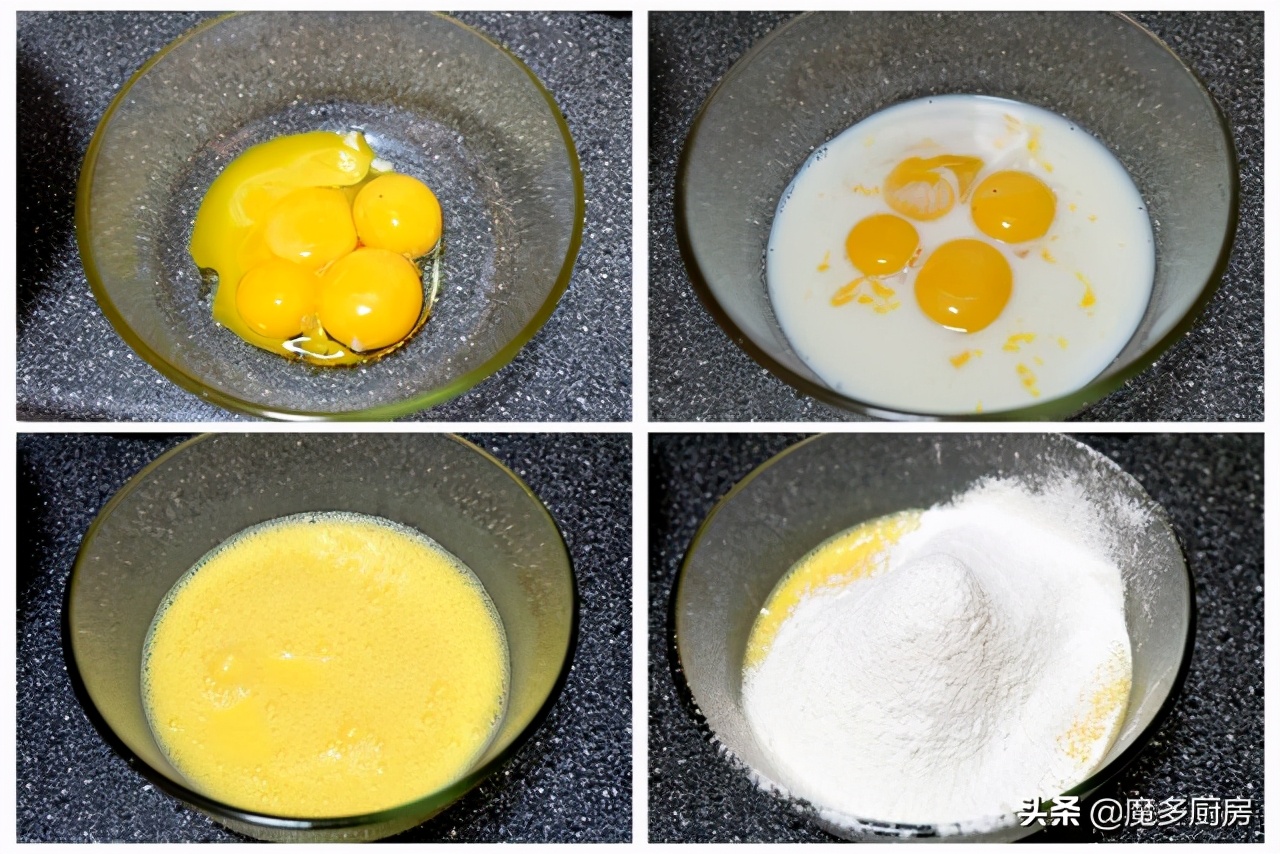 三个鸡蛋做蛋糕一杯面粉够不够,5个鸡蛋用几克蛋糕粉