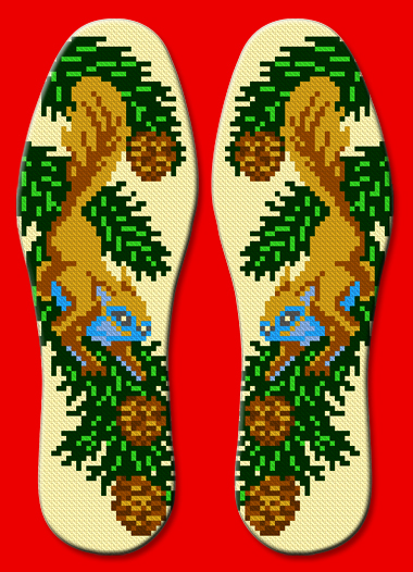 绣花鞋垫的做法,绣花喜字鞋垫