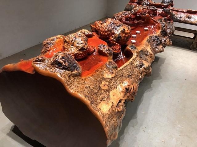 正宗根雕茶桌价格,桂林根雕根艺茶桌