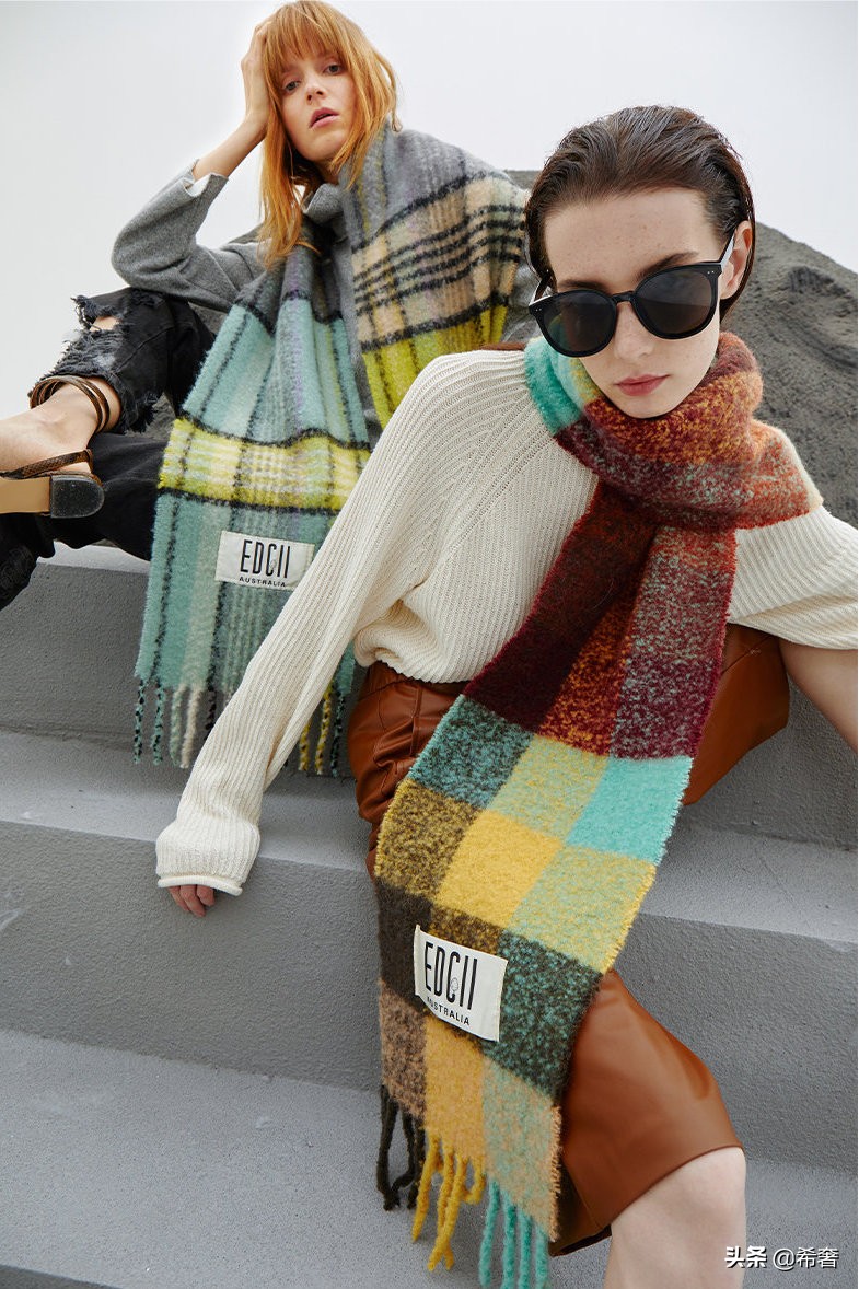 衣橱不能少了围巾保暖又时尚,保暖御寒柔软亲肤围巾