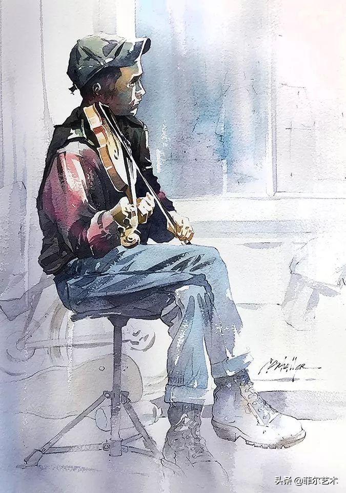 水彩意境图片欣赏,水彩颜色丰富