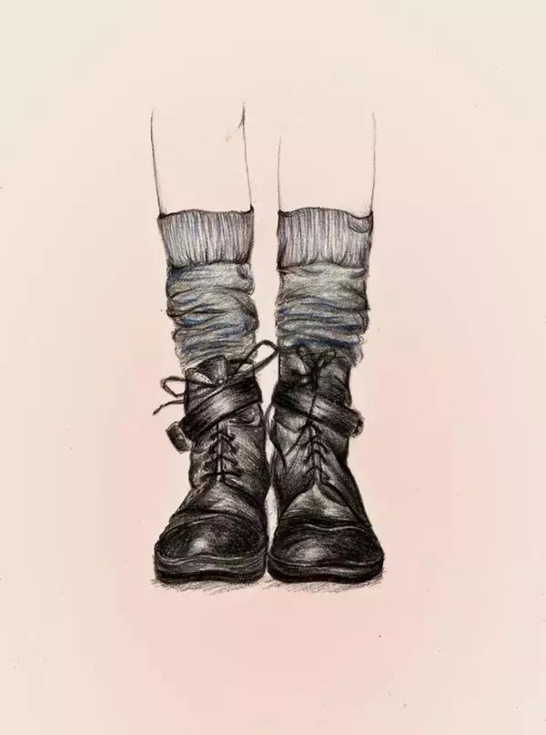 创意鞋子绘画作品,干货画画教程图片