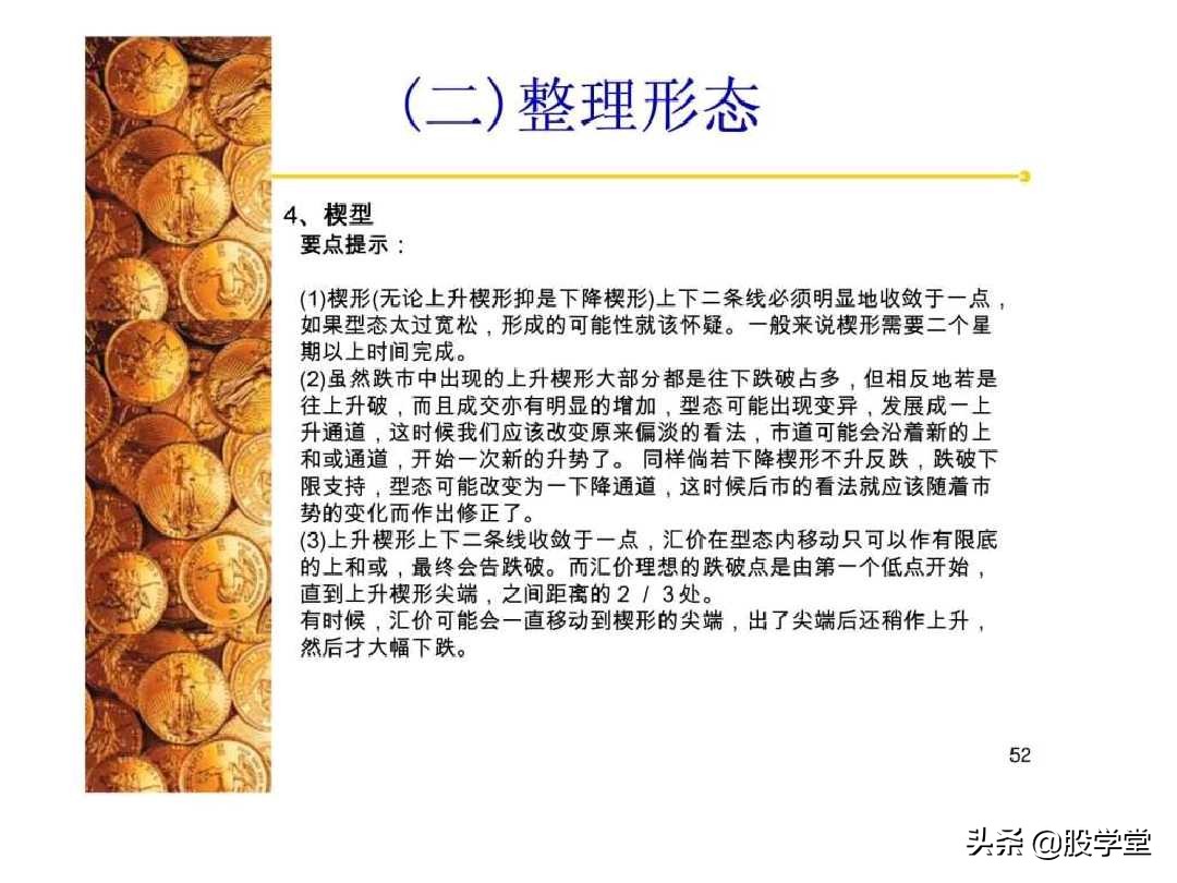 股票经典技术图形集锦,股票k线形态图解大全视频