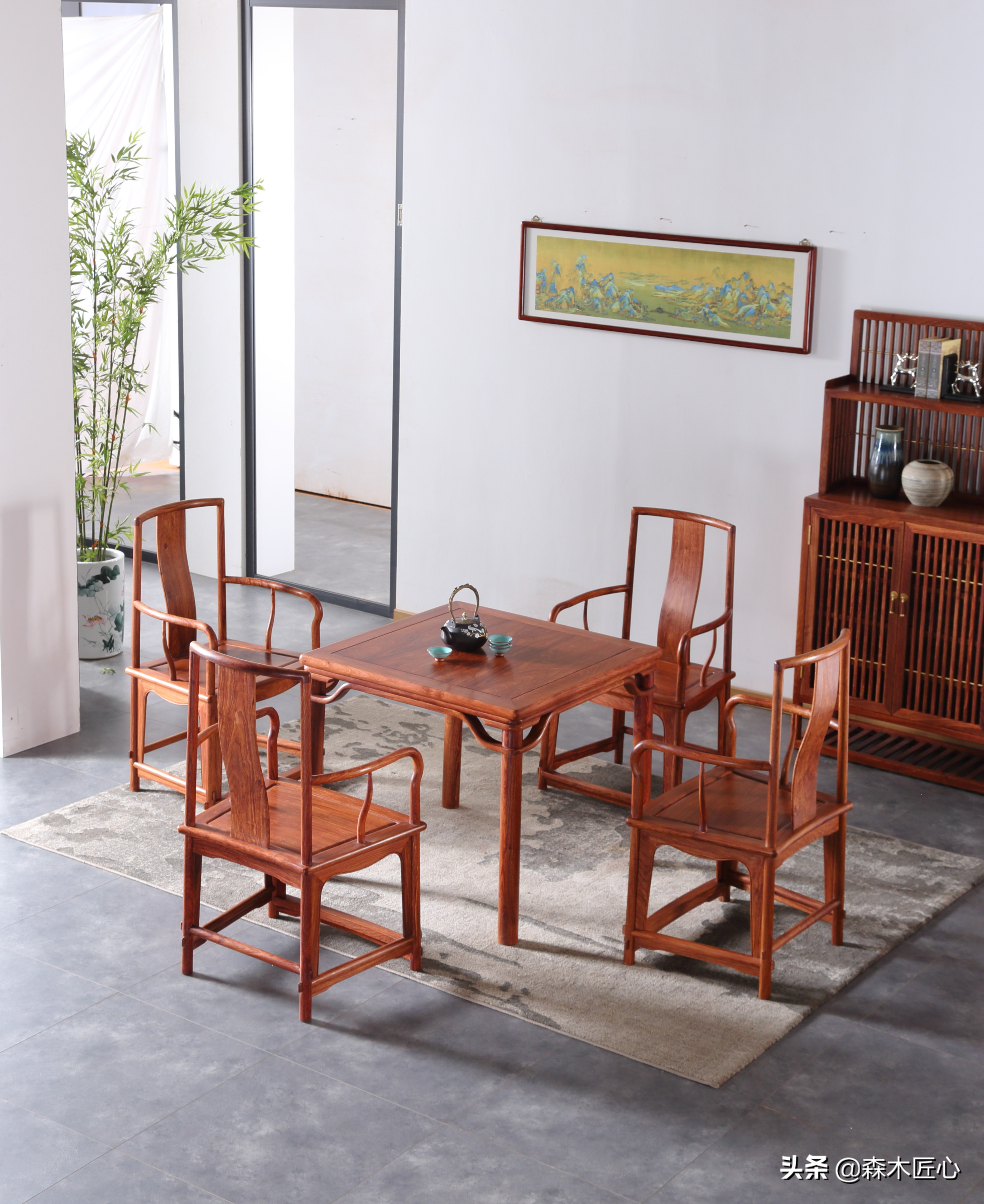 新中式小方桌实木,明式小方桌图片