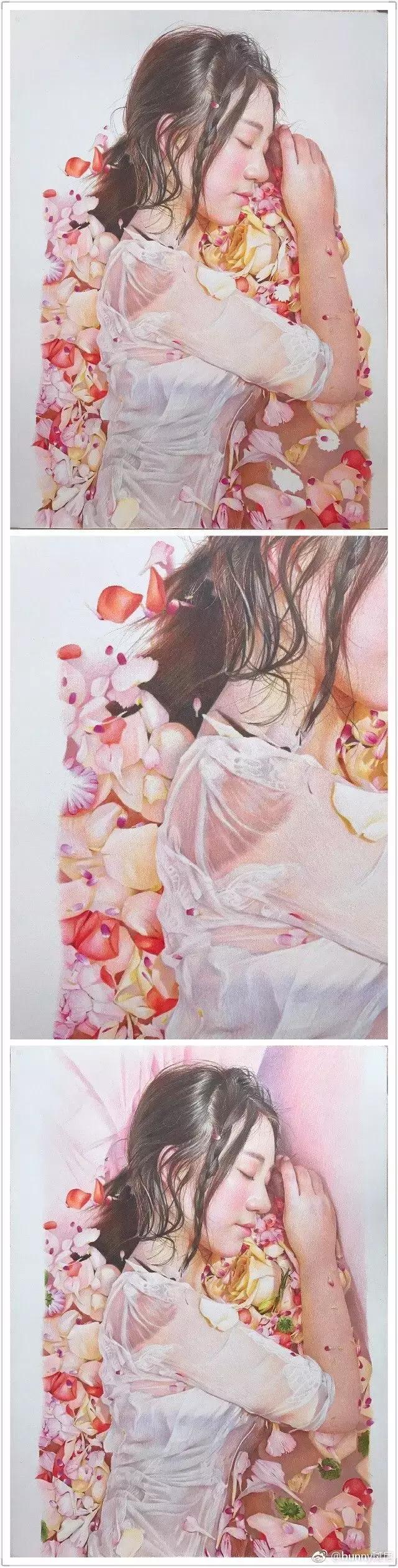 彩铅卡通人物画美少女教程,彩铅可爱人物