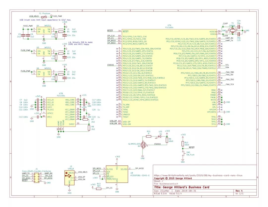 真工程师：20块钱做了张「名片」，可以跑Linux和Python