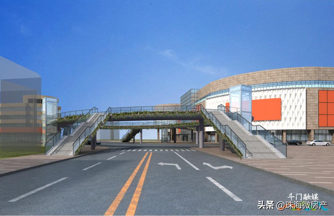 斗门大信停车场电梯,斗门大信天桥