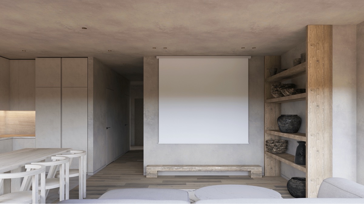 和平区侘寂风装修,极简主义的现代住宅设计