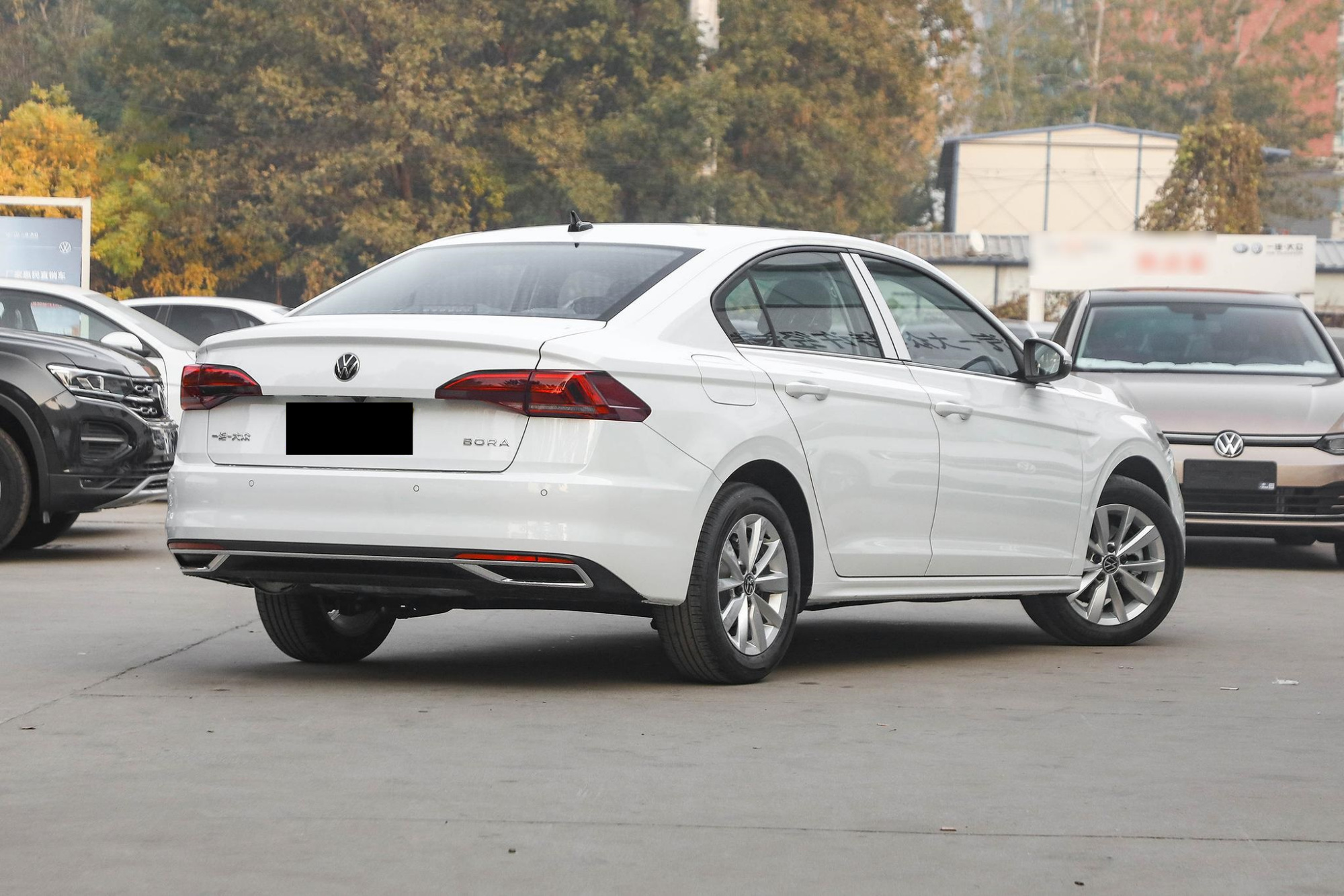 在爸妈的支持下提车,1.5t宝来提车