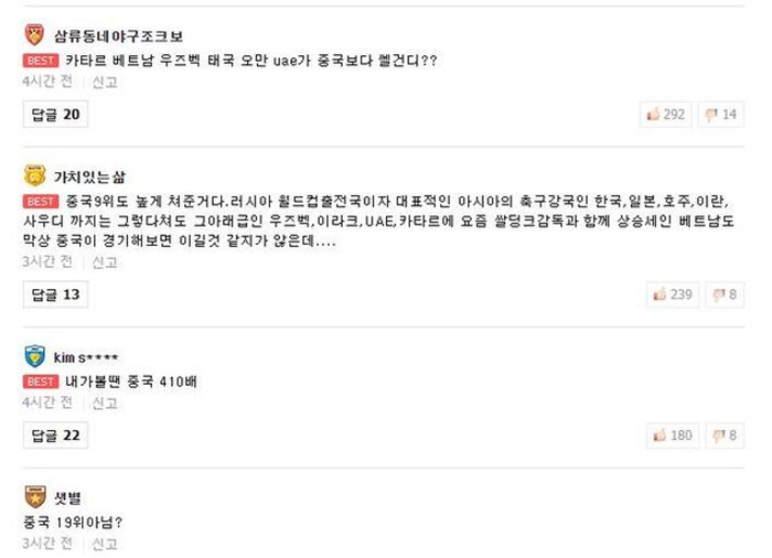 国足亚洲杯夺冠*率赔**比越南队还高!韩国球迷调侃:中国队是D档吧