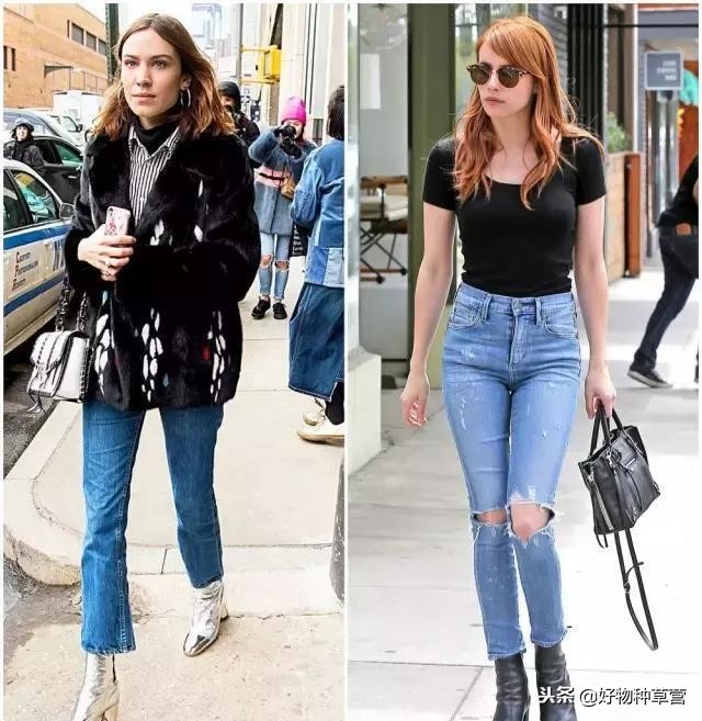 刘雯工装裤休闲穿搭,冬季不露腿穿搭显瘦