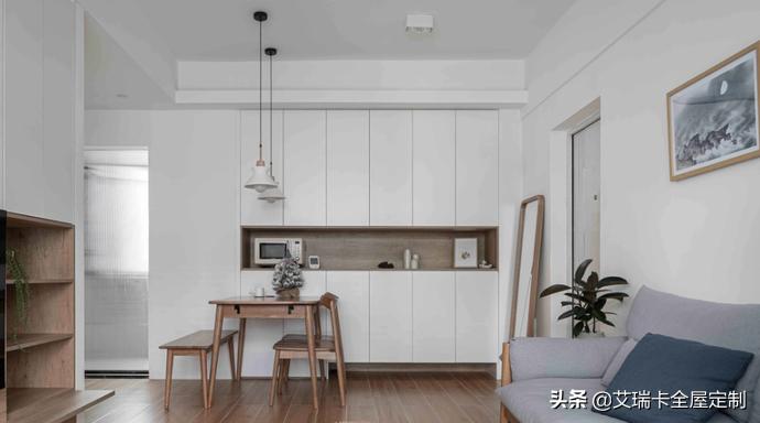 现代风格全屋定制柜子,简约风全屋柜子白色设计