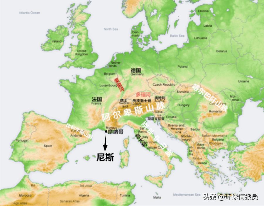 尼斯在法国什么地方,尼斯在法国哪个位置