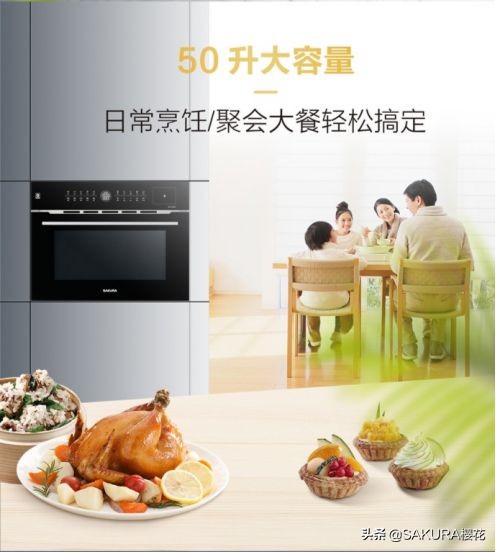 樱花蒸烤一体机，开启夏季美食创造之旅