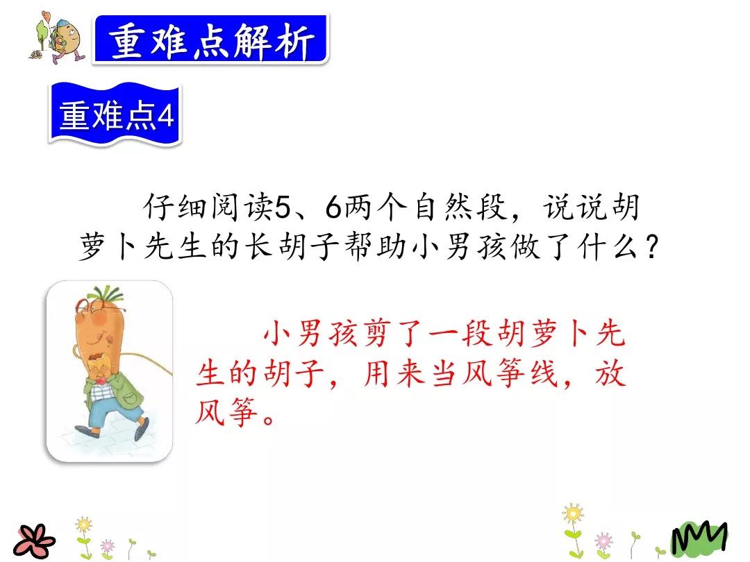 三年级胡萝卜先生的长胡子讲解,三年级语文胡萝卜的长胡子续写