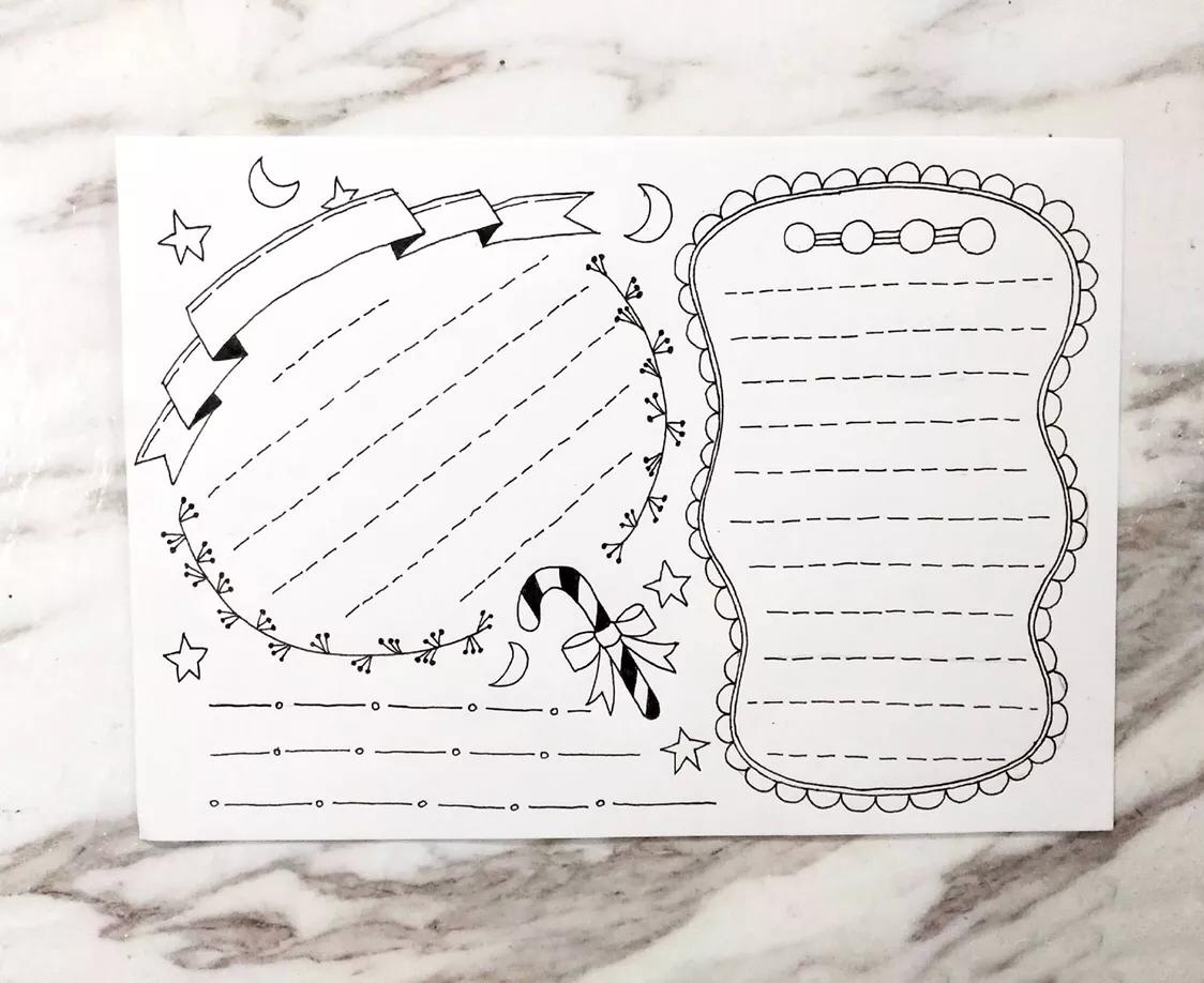 万能的手抄报模板二年级,万能的手抄报模板