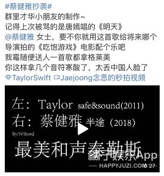 蔡健雅被质疑抄袭的歌,蔡健雅抄袭被告了吗