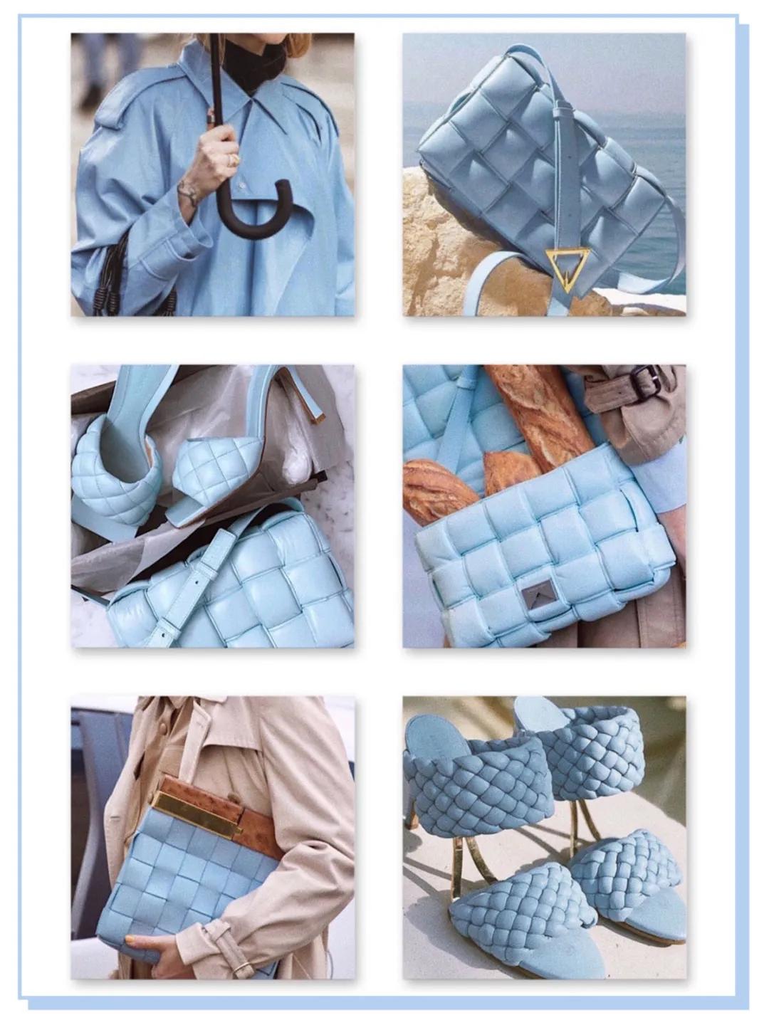 碎花婴儿蓝,婴儿蓝搭配