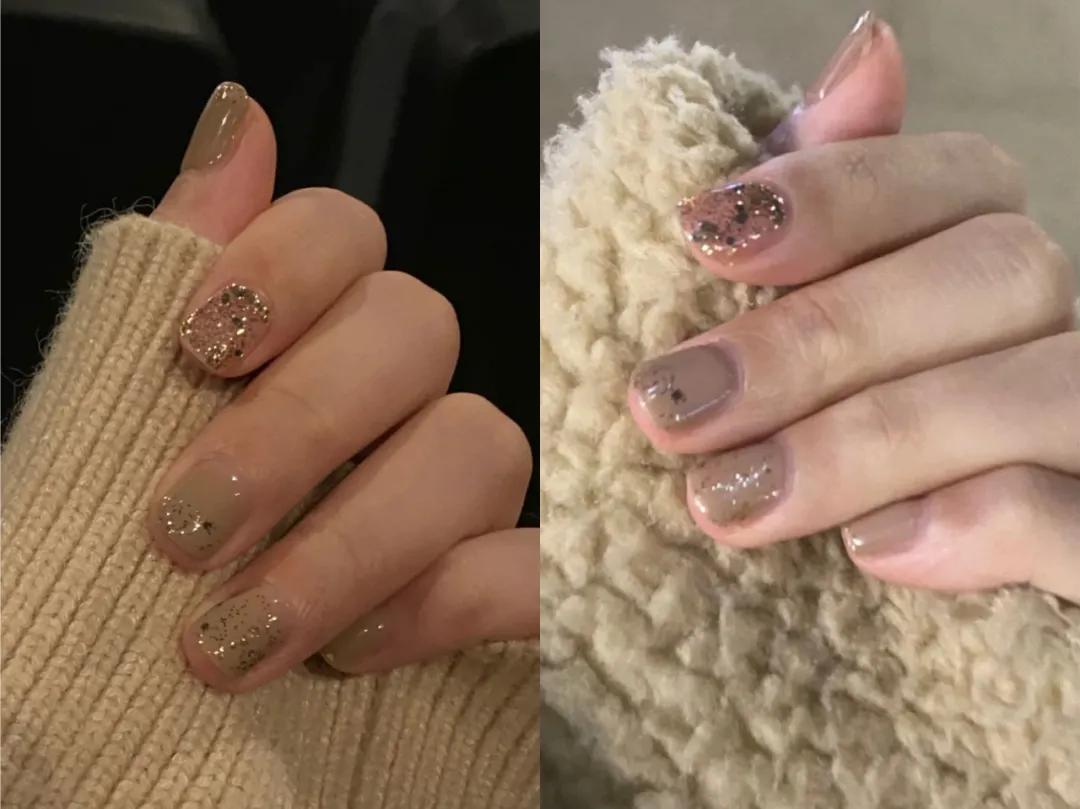 2022显白又高级的美甲海底捞,海底捞美甲图片2022新款裸色