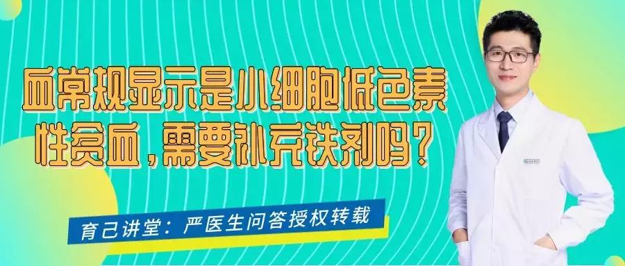 缺铁性贫血是小细胞低色素性贫血,血常规显示轻微贫血