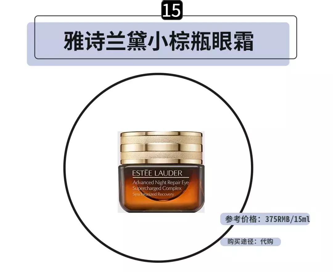 最热门30款眼霜,同品牌最贵的产品是眼霜还是精华