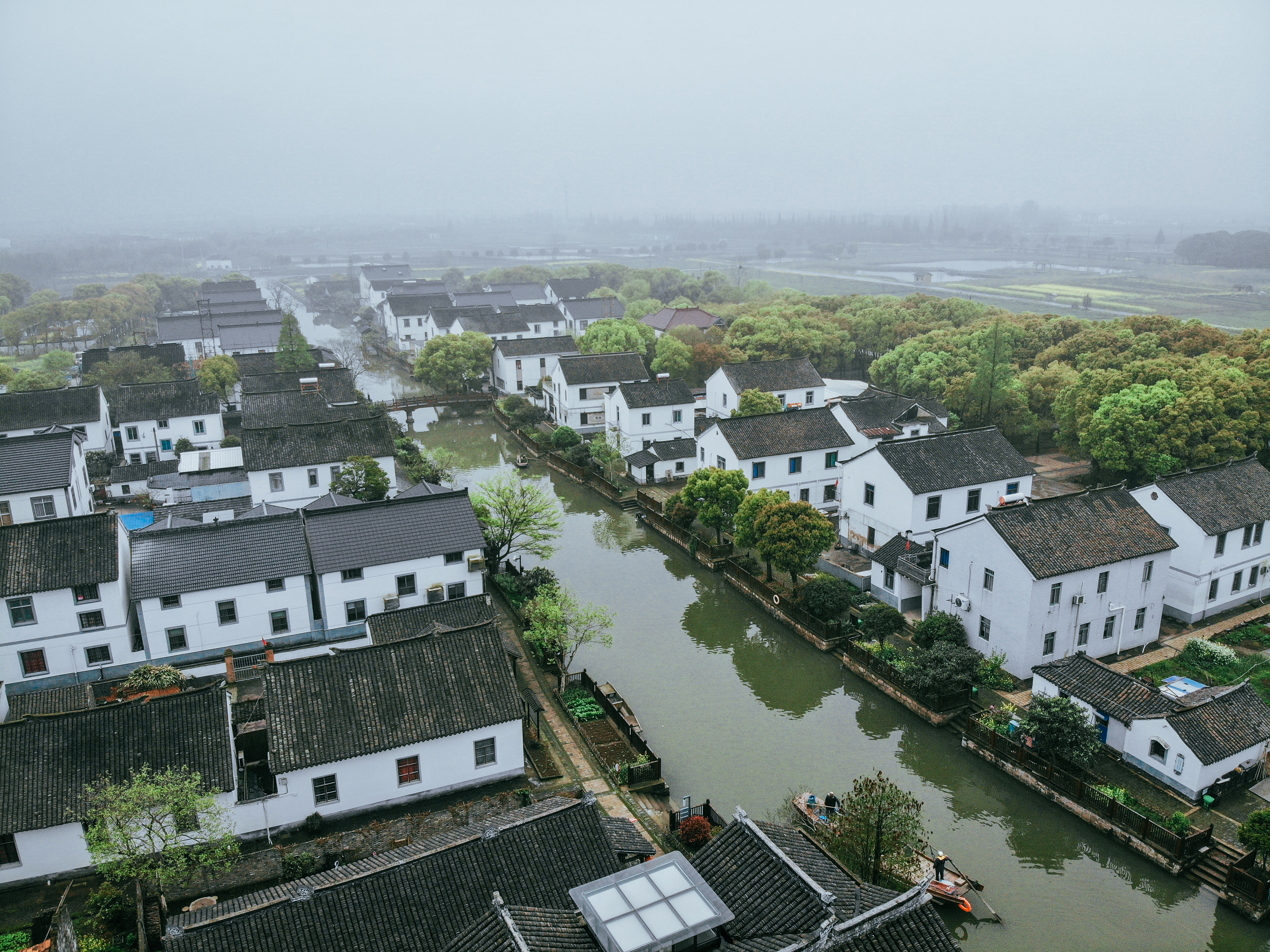 梦里水乡乌镇周庄风景视频,周庄版梦里水乡
