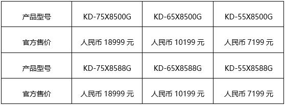 索尼电视55x8500g英寸,索尼4k液晶电视x8500g
